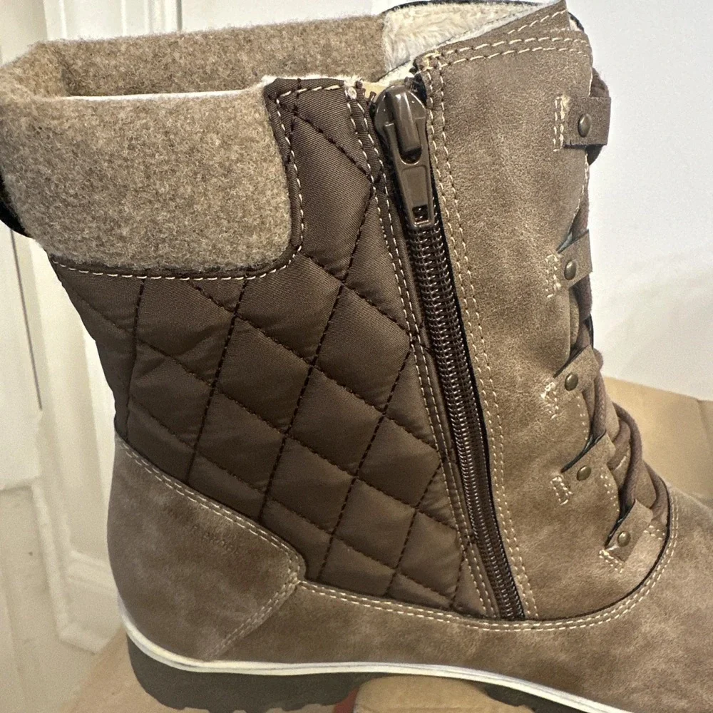 JBU by Jambu Summit Women Size 9.5 Wide Water-Proof Boots Tobacco Brown B2SMT54W